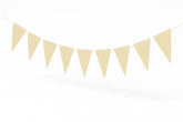 Customizable Glitter White Pennant Banner, 20 ft